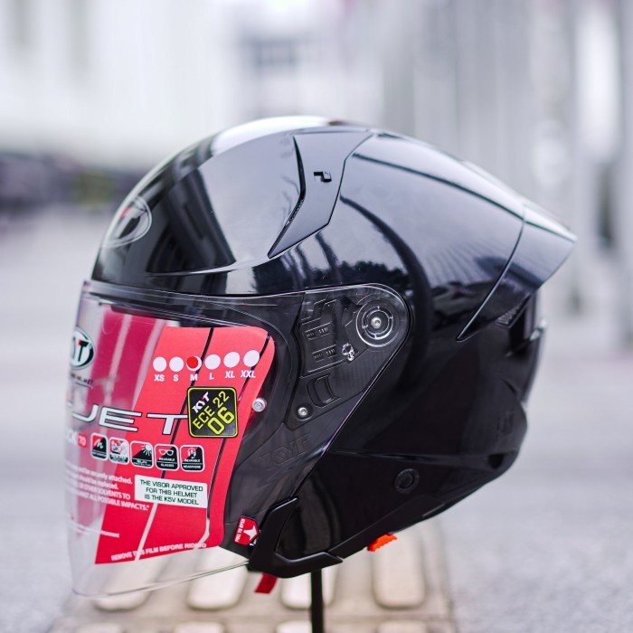 KYT TTR Jet Solid Black Gloss