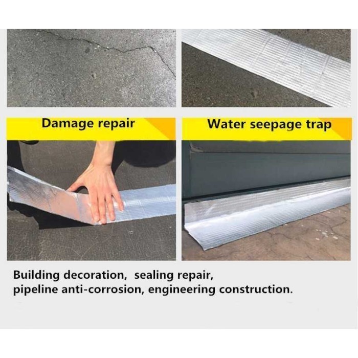 

Ready Stock Taffguard Kyto Lakban Aluminium Foil Butyl 0.8 Mm Waterproof - Ls549 Packing Aman