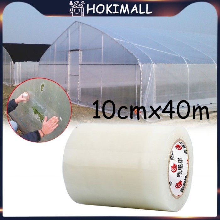 

Terbaru!! 40M*10Cm Greenhouse Uv Repair Tape Lakban Plastik Uv Packing Aman