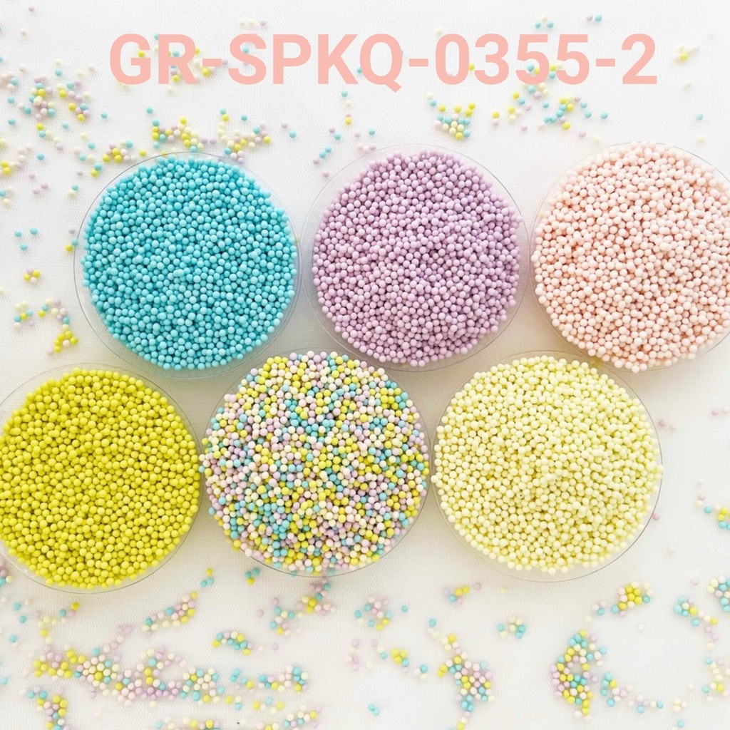 

GR-SPKQ-0355-2 Sprinkle springkel sprinkles 250gr mutiara telur pastel (sprinkles)