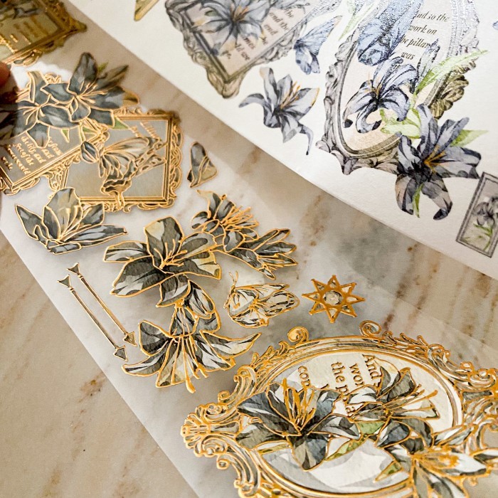 

Viral Just Black And Gold Lily Washi & Pet Tape Cod