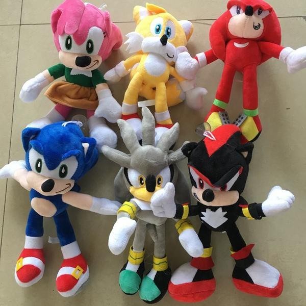 Boneka Sonic 25Cm Boneka Tails Boneka Shadow Silva Knuckles New Best Seller