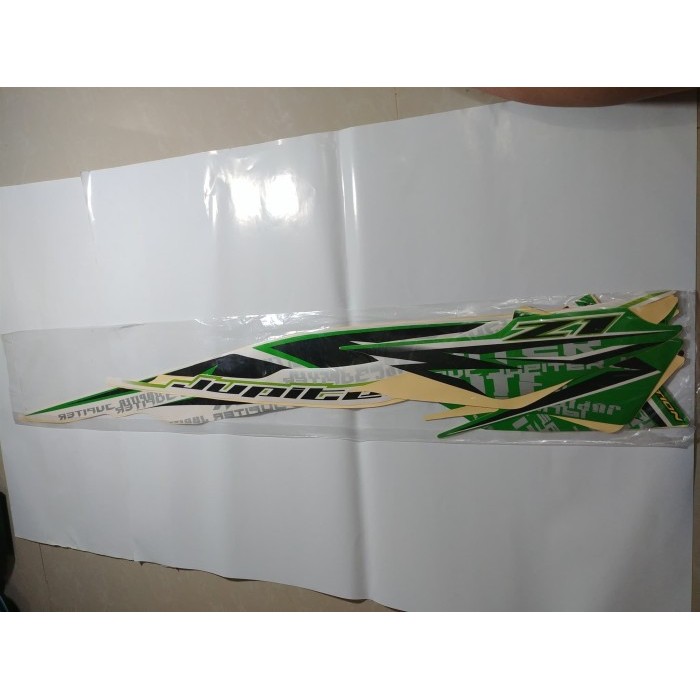 Stiker Bodi & Lis Body & Striping Jupiter Z1 2013 Putih Hijau