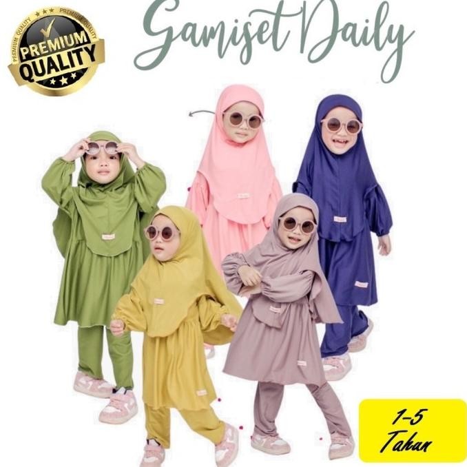 Baju Muslim Anak Perempuan Baju Gamis Anak Perempuan Umur 1 - 6 Tahun