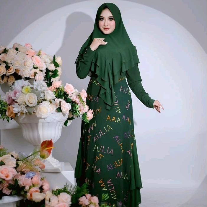 Harga Promo (Cuci Gudang) Gamis AuliaGamis DewasaGamis MotifGamis Aulia