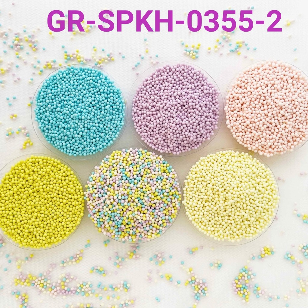 

GR-SPKH-0355-2 Sprinkle springkel sprinkles 500gr mutiara telur pastel (sprinkles)