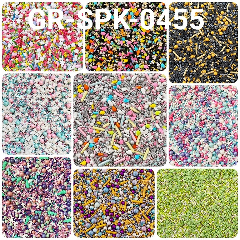 

GR-SPK-0455 Sprinkles sprinkel 1kg unicorn bintang balon hati hitam (sprinkles)