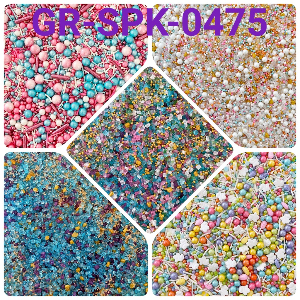 

GR-SPK-0475 Sprinkles springkel 1 kg gula batu permata rock sugar (sprinkles)