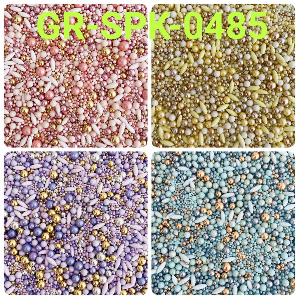 

GR-SPK-0485 Sprinkles sprinkle springkel 1kg rice grain makaron rainbow (SPRINKLES)