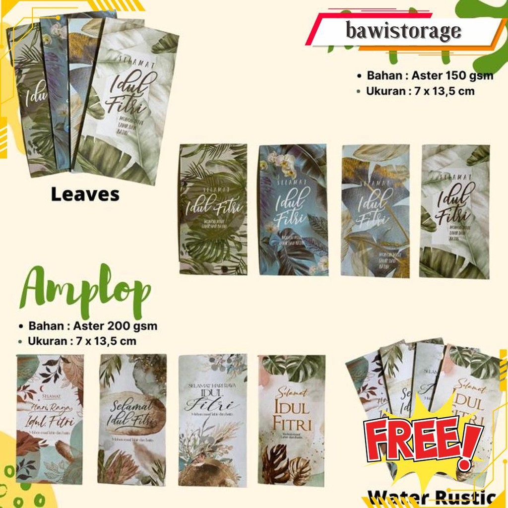 

Amplop Thr Idul Fitri (1 Pack = 10 Pcs) Terlaris