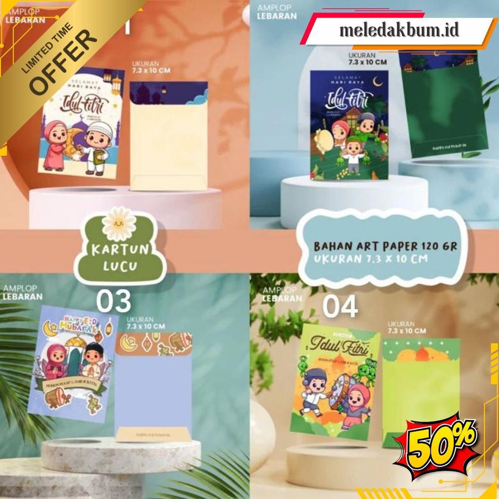 

Amplop Lebaran Medium New Edukasi (Isi 10Pcs) | Amplop Edukasi Anak Termurah Banget