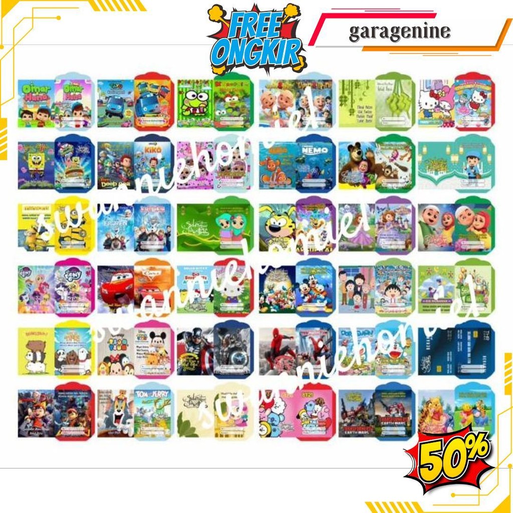 

Amplop Lebaran Karakter Islami Kartun/ Amplop Lebaran Karakter /Amplop Lebaran Medium Cod