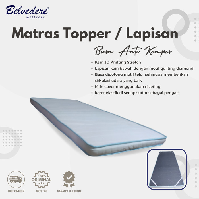 Belvedere Matras Topper / Plushtop Foam Mattress / Lapisan Kasur - Kasur Busa / Tebal 8cm