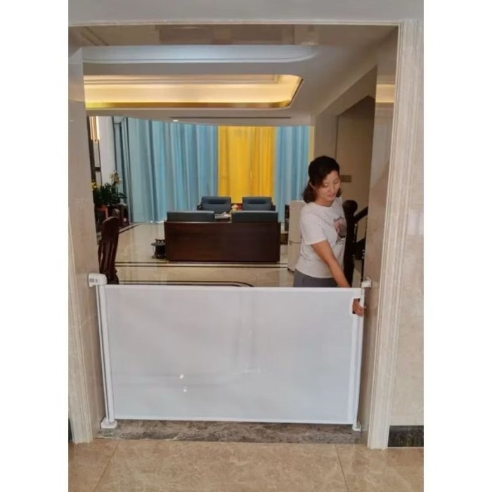 PAGAR PENGAMAN BAYI ANAK RETRACTABLE SAFETY GATE PENAHAN HEWAN DOG CAT ANJING KUCING TANGGA PAGAR