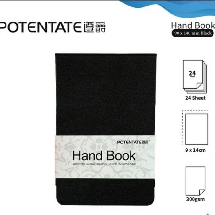 

90X140 Potentate Watercolor Journal Hand Book Best Quality