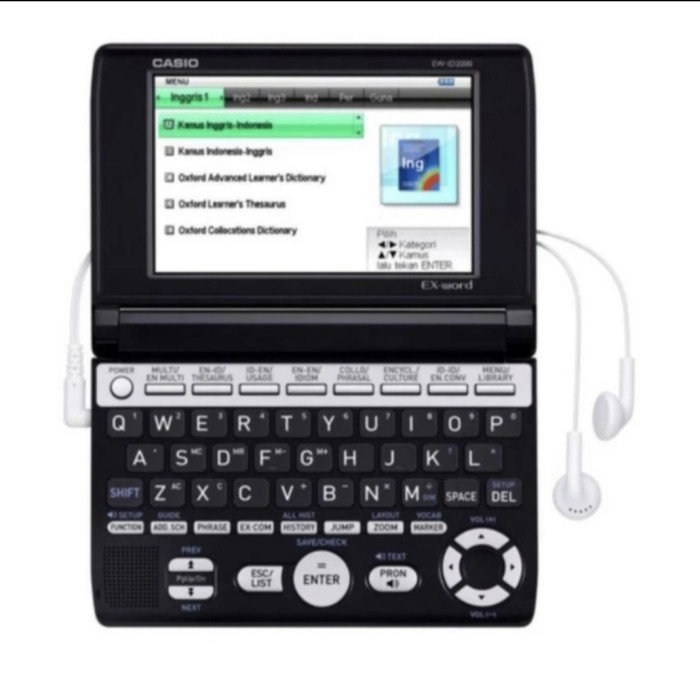 Kamus Inggris Elektronik CASIO EW-ID2000 EX-WORD Electronic Dictionary