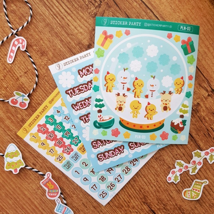 

Silahkan Order] Stiker Planner Bujo Tema Snowman Christmas Xmas Lucu StickerParty