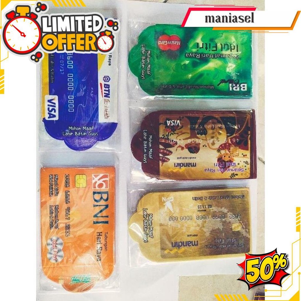 

Amplop Lebaran Motif Atm Card 1Pak Isi 10Pcs Bisa Cod