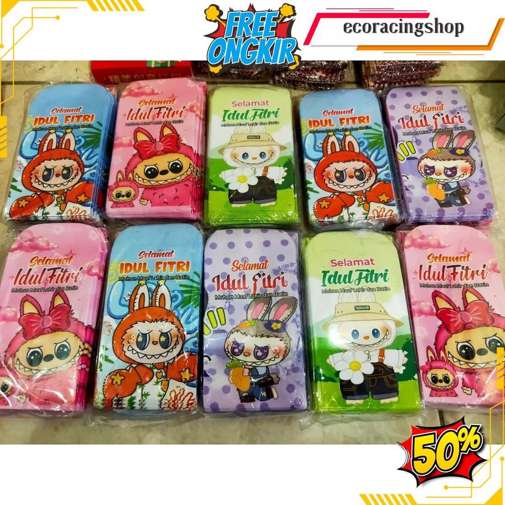

100Pcs Amplop Viral Lebaran Idul Fitri Model Permen Siap Pakai Thr Banyak Motif Dan Karakter Gratis Ongkir