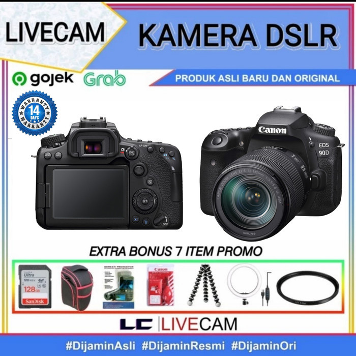 Canon Eos 90D / Kamera Canon 90D Kit 18-135Mm / Kamera Dslr Canon 90D