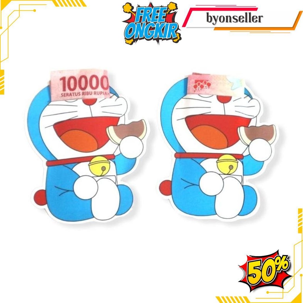 

Amplop Angpau 3D Karakter Doraemon Isi 10 Pcs Cod