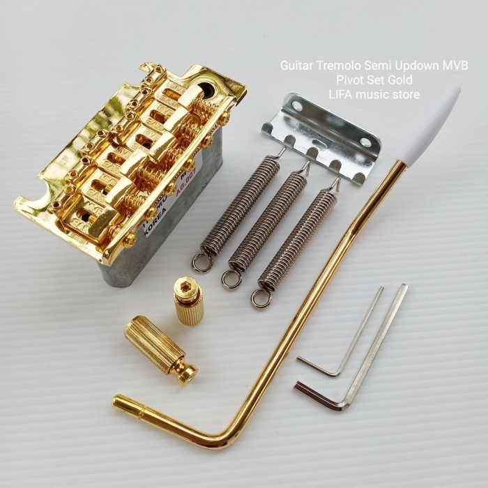 New Guitar Tremolo Semi Updown MVB Pivot Set Gold