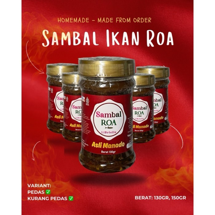 

TERLARIS SAMBAL ROA KHAS MANADO -IKAN ROA - SAMBAL IKAN ROA MURAH!!! MURAH