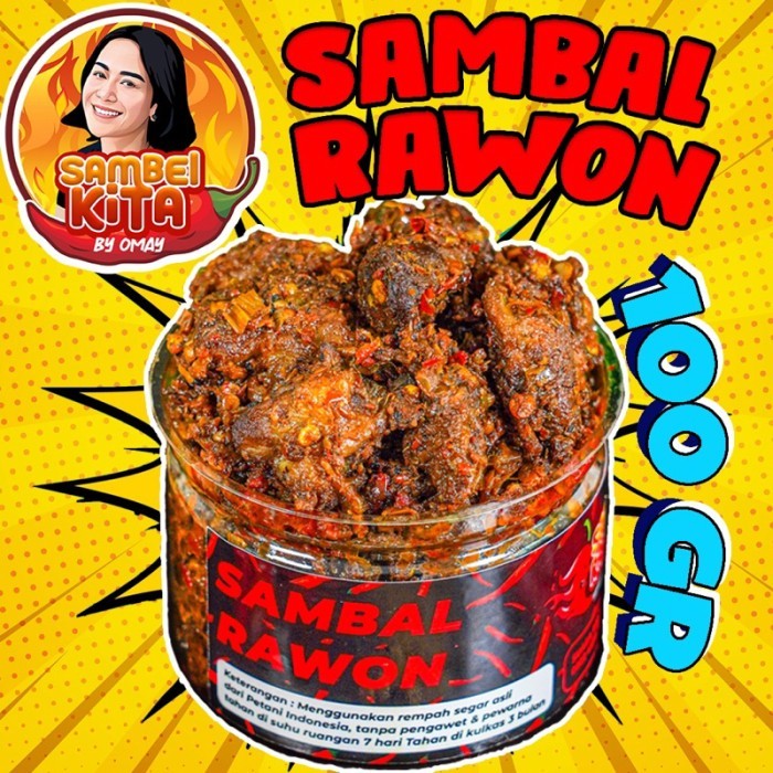 

TERLARIS SAMBEL RAWON / 100 GRAM ORIGAL BY OMAY FARIDA NURHAN MURAH!!! MURAH