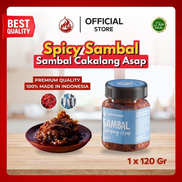 

TERLARIS SPICY SAMBAL - SAMBAL CAKALANG ASAP - 120 GR MURAH!!! MURAH
