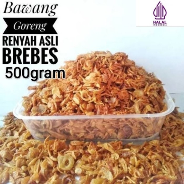 

TERLARIS BAWANG GORENG ASLI BREBES SUPER 500GRAM MURAH!!! MURAH