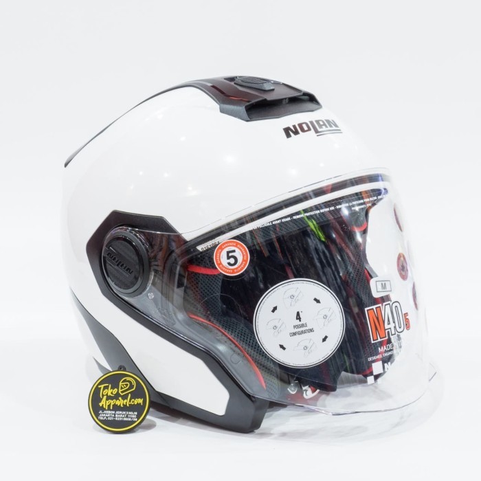 Helm Nolan N40.5 Special Ncom - Pure White