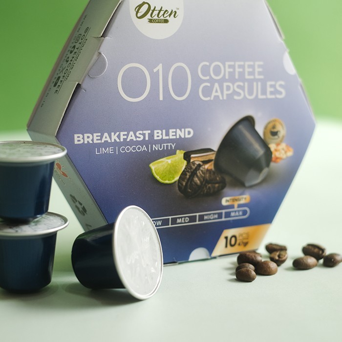 

Kopi Kapsul - O10 Breakfast Blend Coffee Capsule Kapsul Nespresso Compatible - Coffee Capsules
