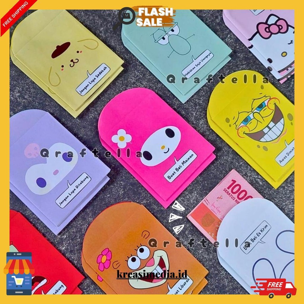 

Amplop Lebaran Viral 2025 Motif Sanrio Spongebob || Angpau Lebaran || Amplop Idul Fitri 2025 || Amplop Unik Antimainstream Original Produk
