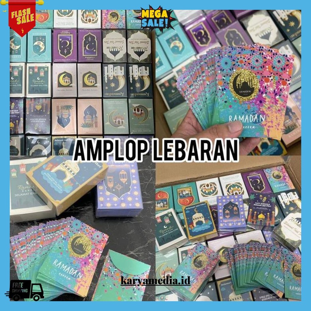 

Amplop Lucu Lebaran Idul Fitri Isi 50 Lembar Per Box/ Angpao Thr Eid Mubarak Original Produk