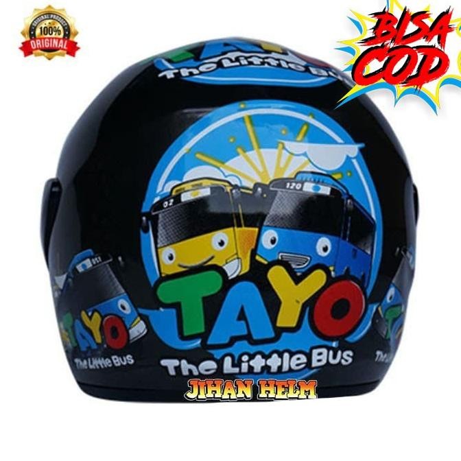 helm / helm anak / helm jm junior / helm jm junior tayo grey