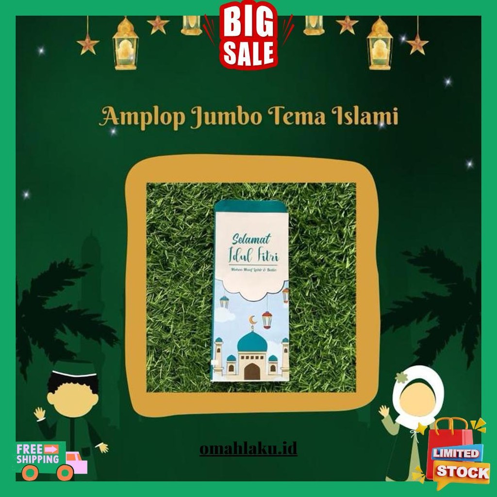 

(Isi 50) Paket Usaha Cod Amplop Jumbo Tanpa Lipat Uang Lebaran 2025 Terbaru Siap Pakai/Siap Jual Original Produk