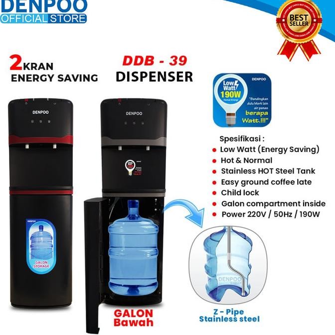 Denpoo Dispenser DDB 39 Galon Bawah