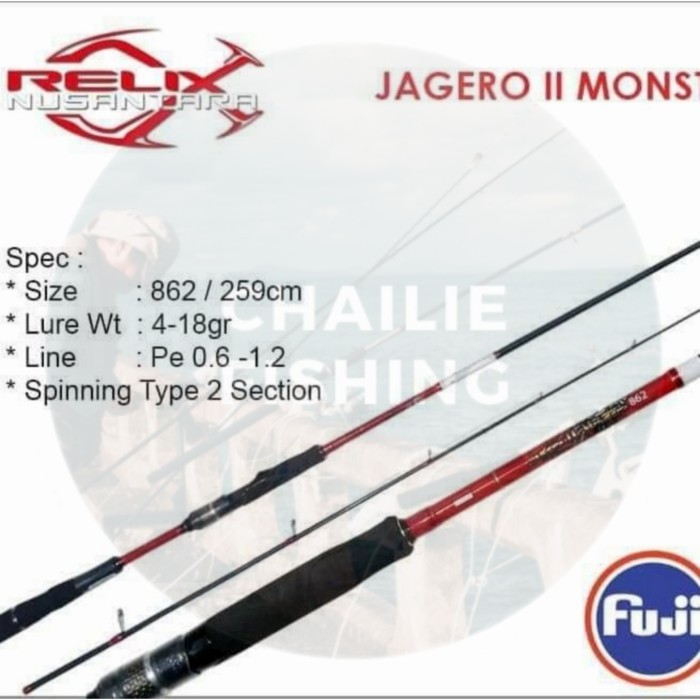 Set Pancing Joran Relix Nusantara Cangkek Jagero Ii Monstero 862 Pe 0.6-1.2