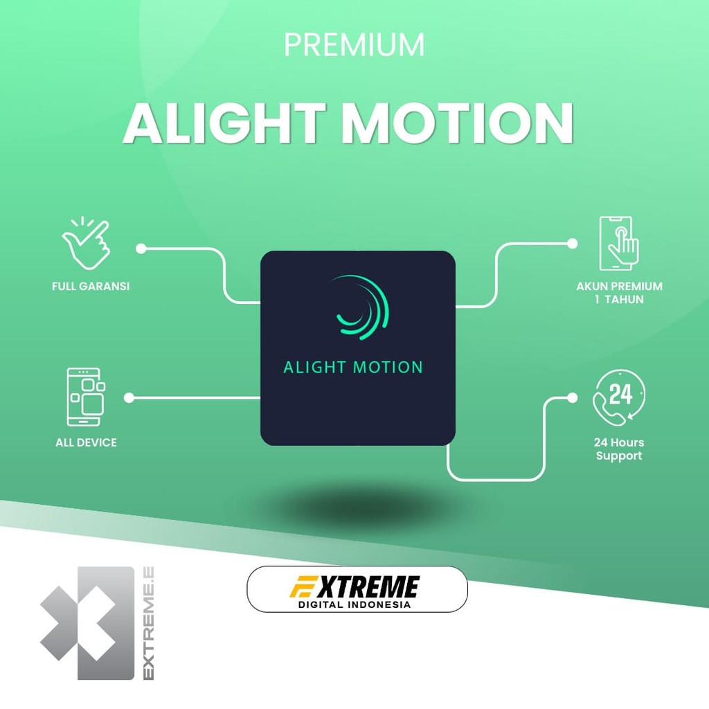Alight Motion Premium Pro 1 Tahun Resmi Bergaransi (Proses Instant)