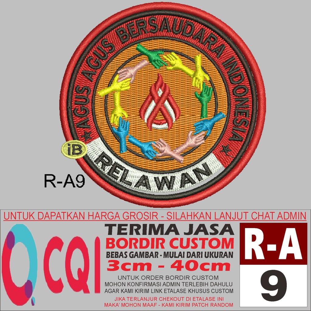 R-A9 LOGO AGUS AGUS BERSAUDARA -OCQI EMBROIDERY TESTIMONI
