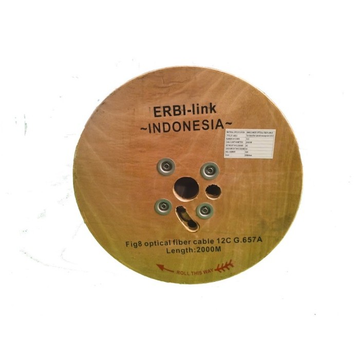TERLARIS Fig 8 12Core MURAH Kabel Fig 8 12core Jelly Tube Brand ERBiLink 12, 6, 4, 2 Core Fig 8
