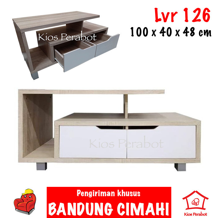 Rak Tv Lunar Lvr 126 / Meja Buffet / Lemari Tv Minimalis 100 X 40 X 48
