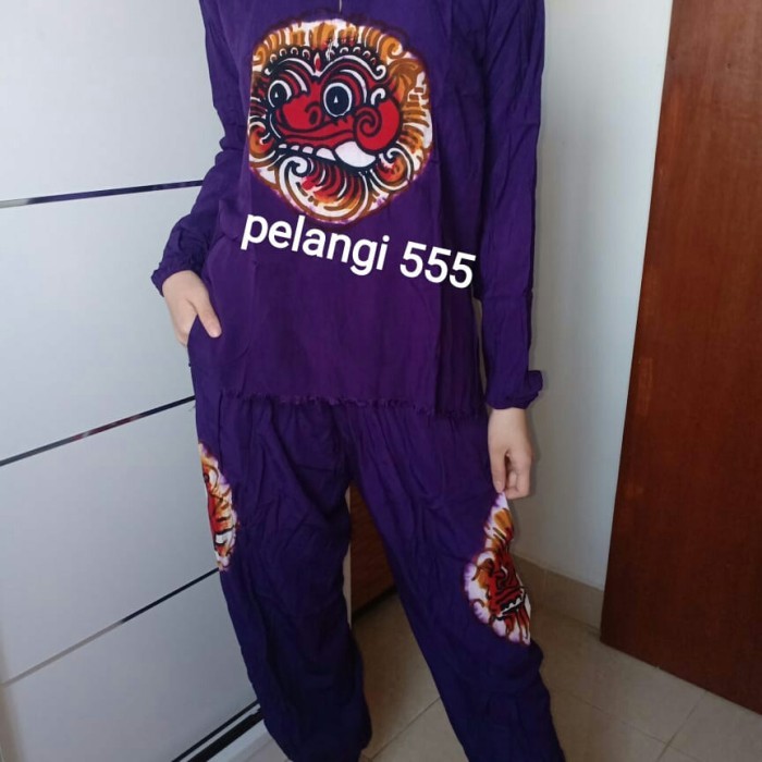 

setelan baju bali barong lukis lengan panjang size S-XXL bahan tebal