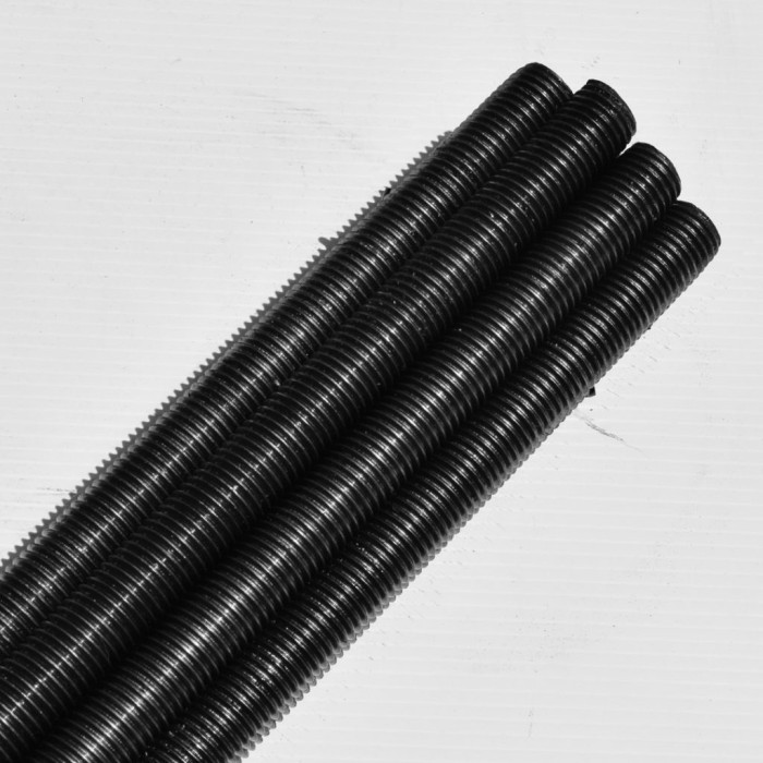 Long Drat M20 x 1m As Drat Besi M20 Thread Rod Stud Bolt 1m Asdrat - Hitam