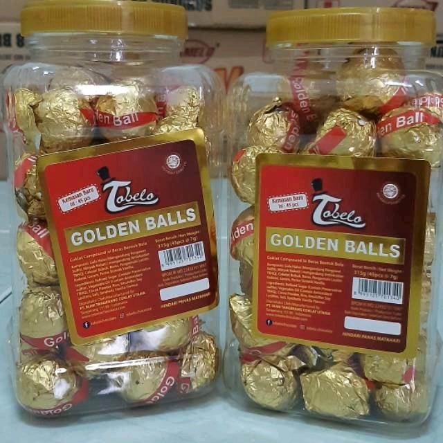 

terbaru !!! tobelo golden balls coklat bola cokelat isi 6 toples (1 dus) ready