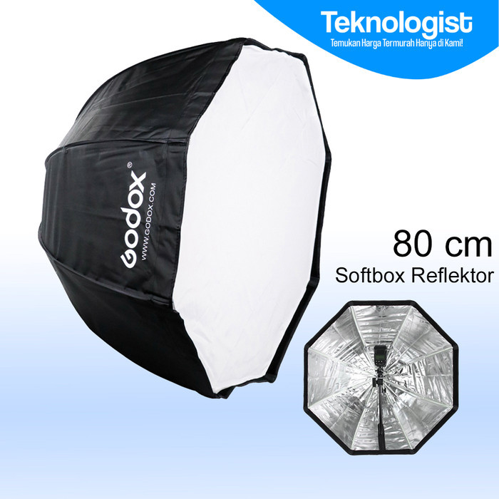 Godox Payung Softbox Reflektor Octagon 80cm untuk Flash Speedlight