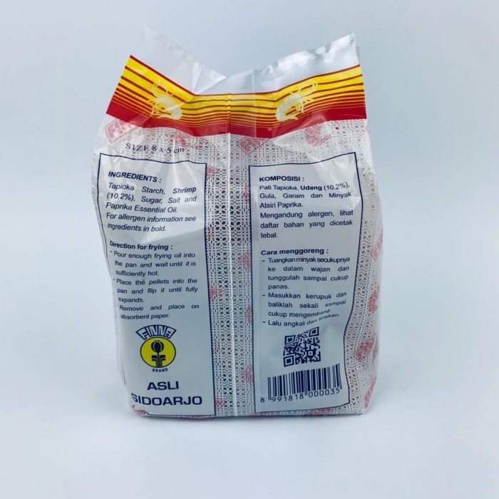 

Readyy!! FINNA Kerupuk Gondang Pita 500 gr x 20 pcs Krupuk Udang 1 DUS Karton Mentah Enak