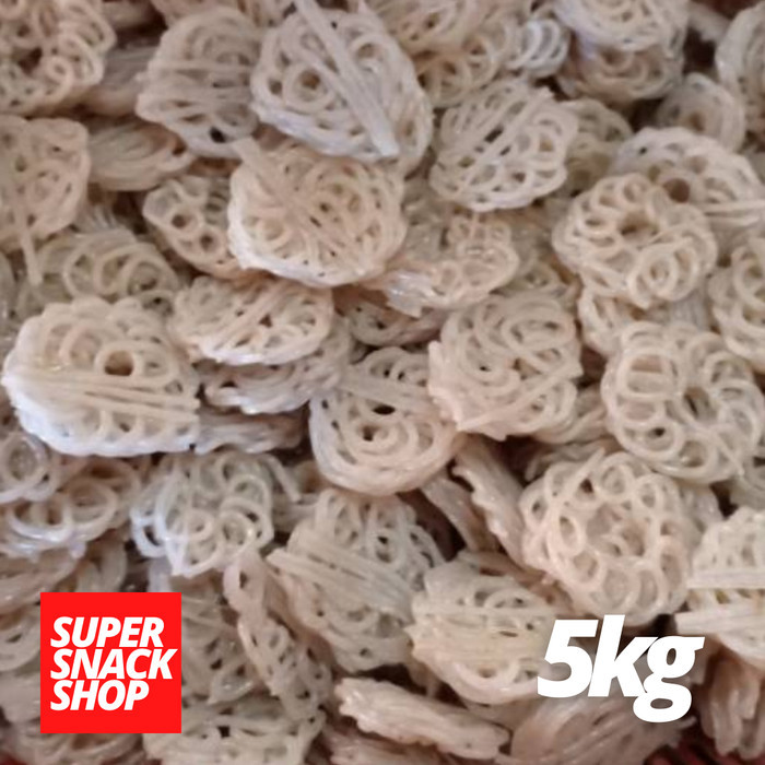 

Readyy!! KRUPUK / KERUPUK MENTAH / KERUPUK SEBLAK MAWAR PUTIH 5KG