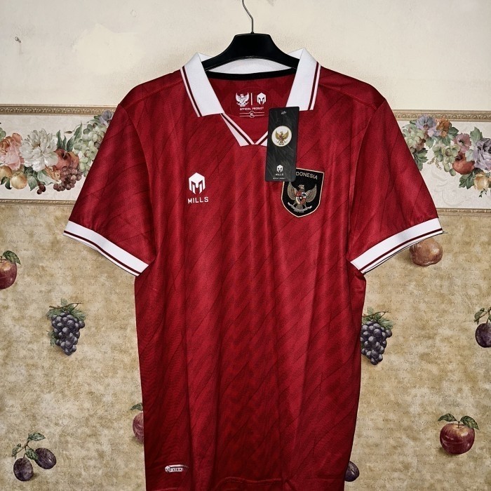 Terbaru Jersey Timnas Indonesia Home 2022-24 Original Mills Asli Best Seller