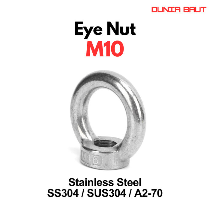 Eye Nut M10 Stainless SS304